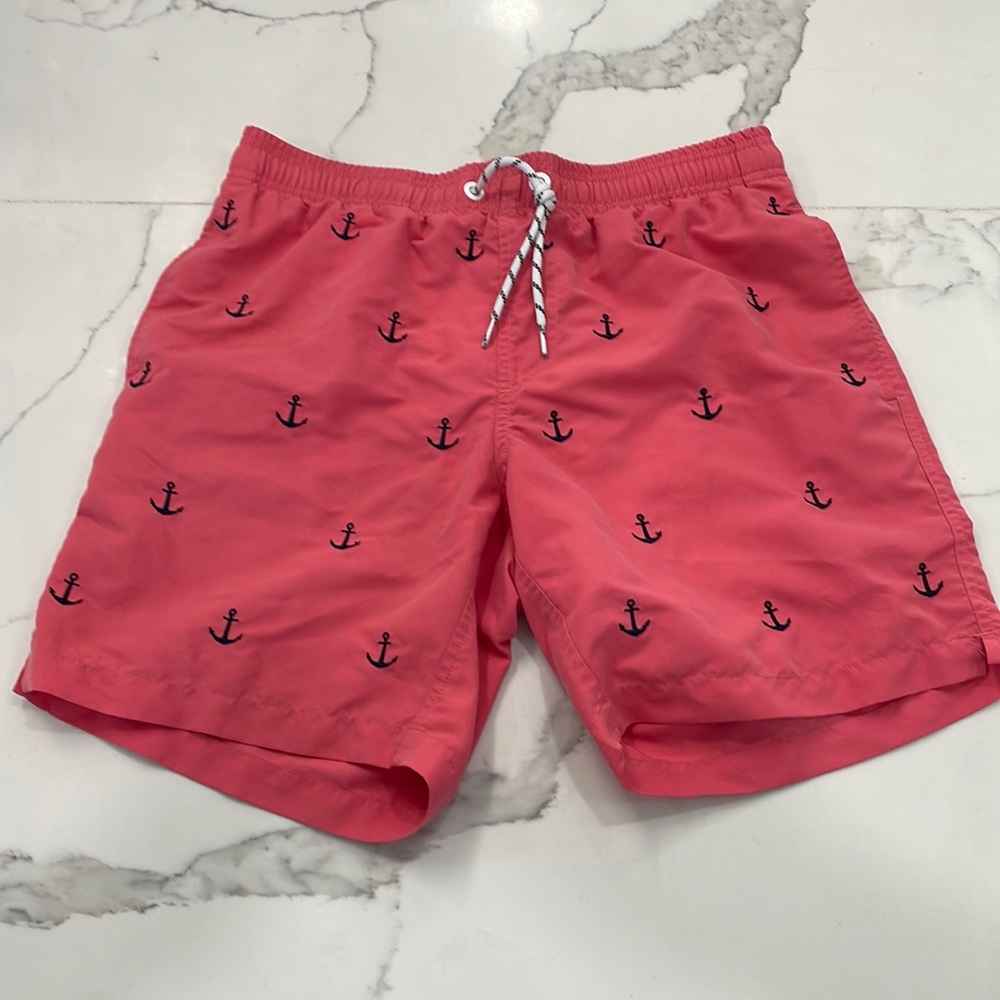 Maamgic salmon swimsuit with anchors size S men